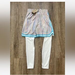 Nike Mens Lebron DNA 3 In 1 Basketball Shorts Sz Small White FZ1058-121